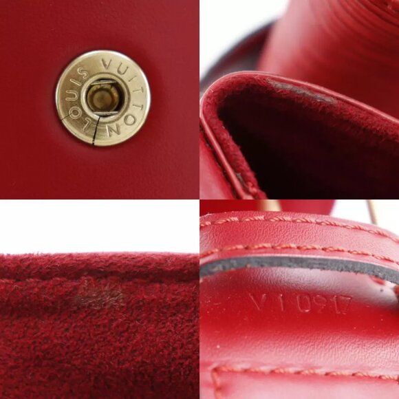 LOUIS VUITTON Sack de Paul Shoulder Bag Castilian red Red Epi - Picture 3 of 12